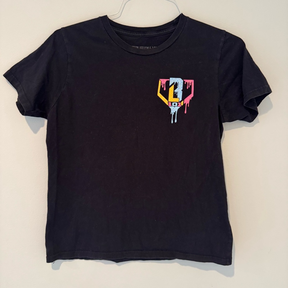 Baseball Lifestyle Boys YXL Black T-Shirt